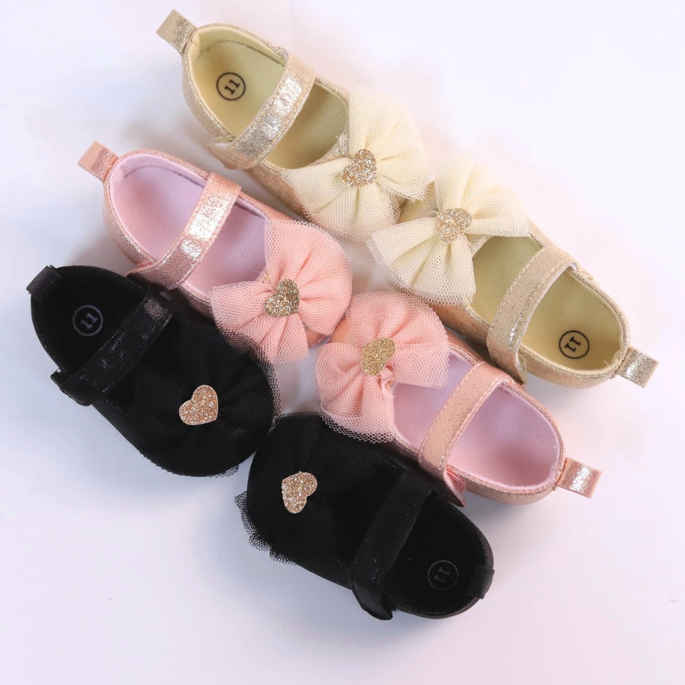 Baby Step Shoes Baby's First Pair of Toddler Shoes Baby Shoes Breathable Non-slip Girls Fashion Shoes Princess Lace Style